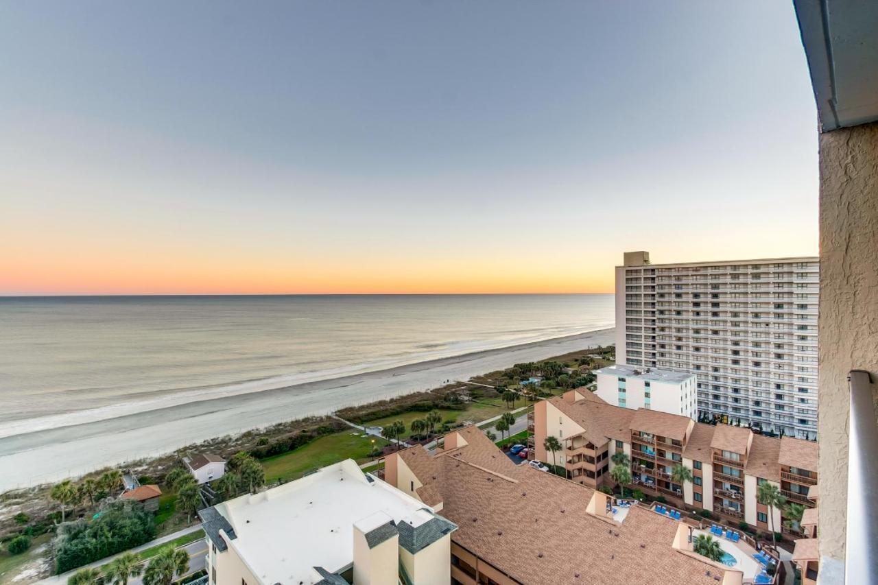 Scenic Views From The Balcony At Ocean Forest Plaza Condos 默特尔比奇 外观 照片
