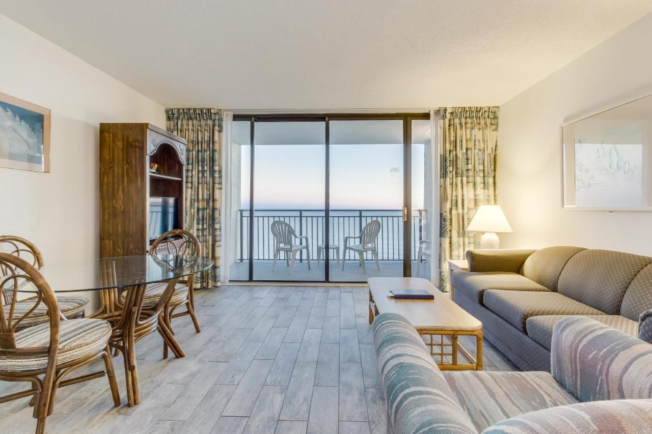Scenic Views From The Balcony At Ocean Forest Plaza Condos 默特尔比奇 外观 照片