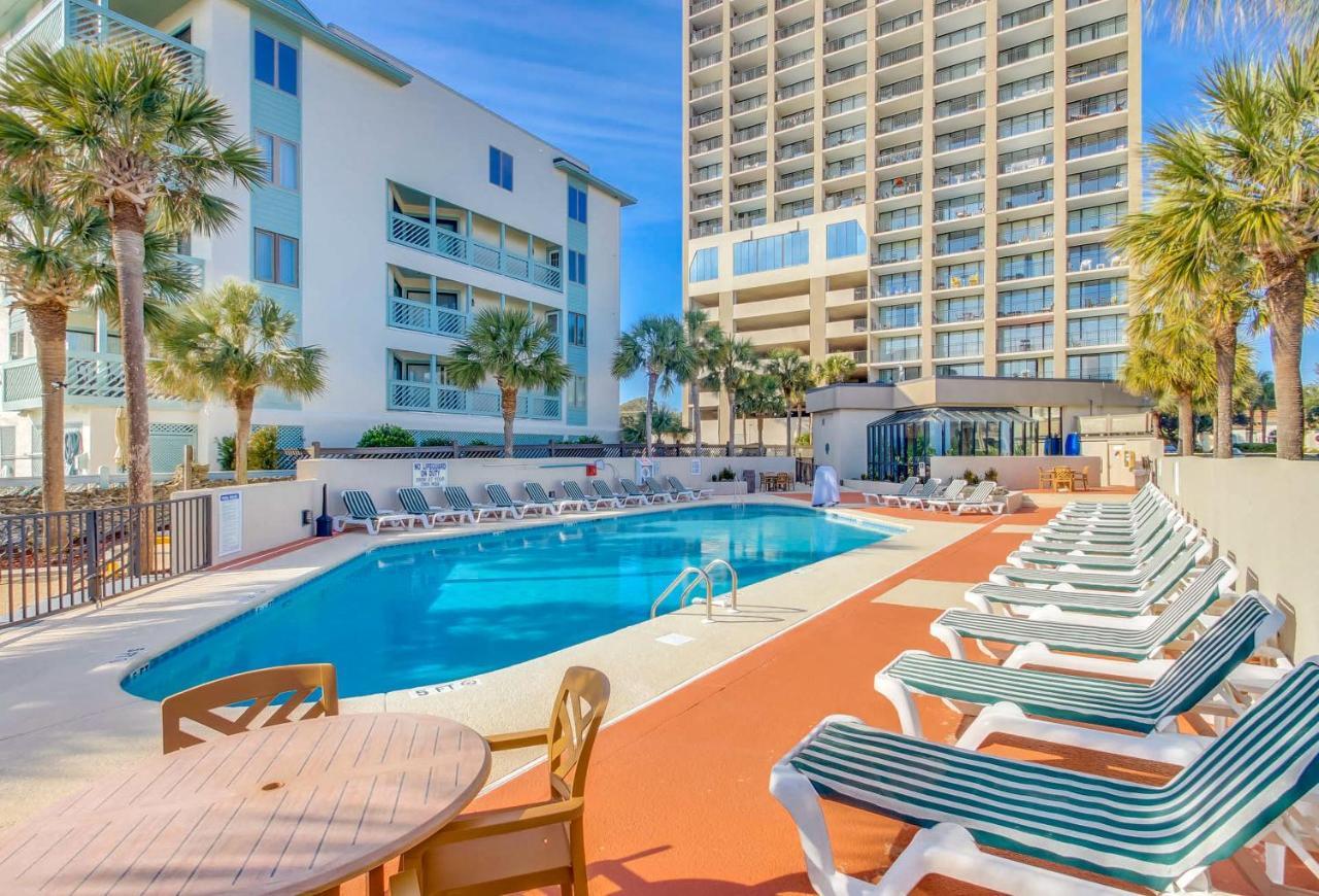 Scenic Views From The Balcony At Ocean Forest Plaza Condos 默特尔比奇 外观 照片