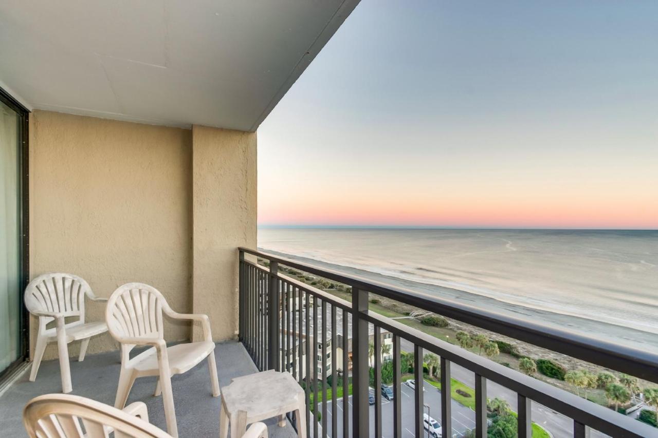 Scenic Views From The Balcony At Ocean Forest Plaza Condos 默特尔比奇 外观 照片
